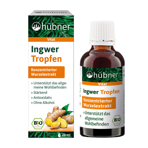 Hübner ingwer tropfen 20ml - ingwer,