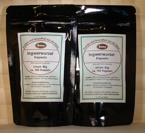 Ingwer kapseln 90g ca - -, 2