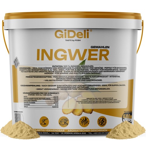 Ingwerpulver 500g gemahlen - ingwerpulver,
