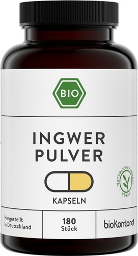 Bio ingwer kapseln - 180, stück
