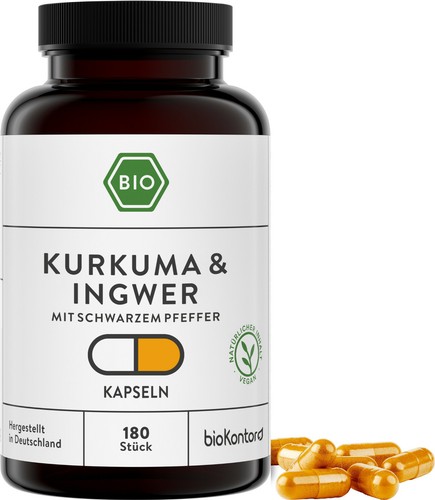 Bio kurkuma kapseln 180 stück - kapseln,