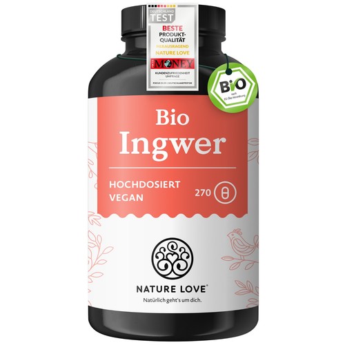 Bio ingwer kapseln 270 - ingwer,