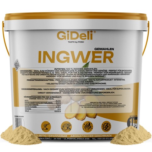 Ingwerpulver 1kg gemahlen - ingwerpulver,