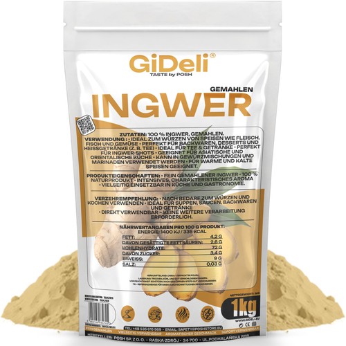 Ingwerpulver 1kg gemahlen - ingwerpulver,