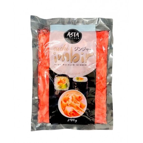 Eingelegter rosa ingwer 240g - ingwer,